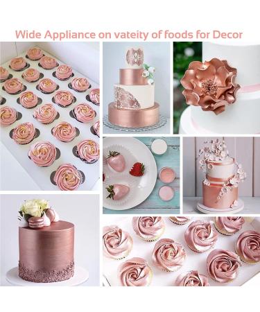 Jelife Rose Gold Edible Luster Dust - 20 grams Food Grade Cake Dust Shimmer Powdered  Tasteless Edible Metallic Powder Food Coloring for Cake Decorating  Chocolates  Fondant  Painting & More  Vegan Rose-Gold - Buy Online on GoSupps.com