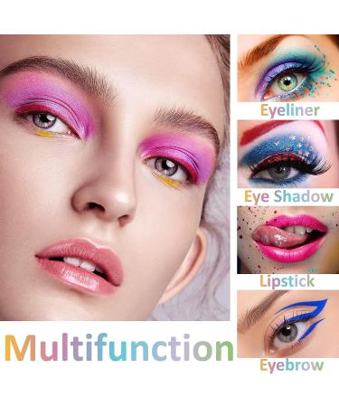 Glitter Eyeshadow Stick Set - Waterproof, Long Lasting, 5 Colors - Shimmer Eye Makeup Pencil Crayon - Buy Online on GoSupps.com