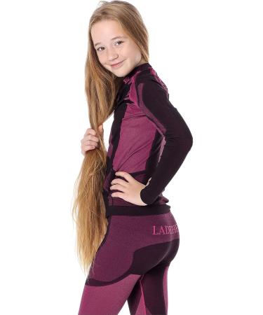 Ladeheid Children's Thermoactive Long Sleeve Shirt LASS0007 - Black/Pink (122-128) | International Shipping Available - Buy Online on GoSupps.com