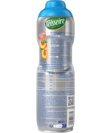 Teisseire Zero Sugar Peach Syrup for Refreshing Drinks Cocktails Can (Pack of 6) - Buy Online on GoSupps.com