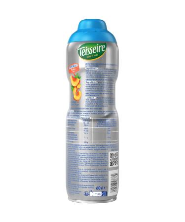 Teisseire Peach Syrup 600ml - Zero Sugar Cocktail Mix (Pack of 3) | International Shipping Available - Buy Online on GoSupps.com