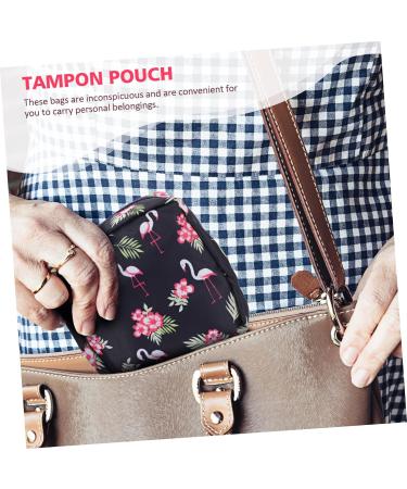 4pcs Menstrual Pad Bags & Coin Purses Set for Women - Portable Tampon Holder & Napkin Storage Bag - Buy Online on GoSupps.com