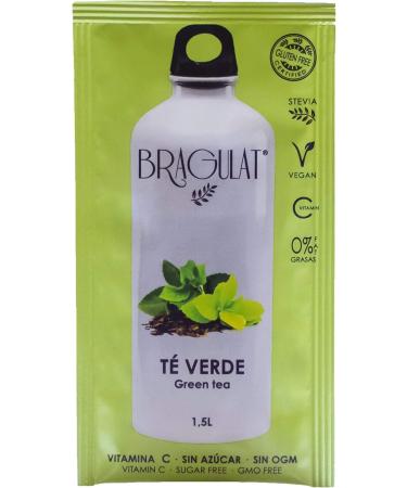 BRAGULAT BRAGULAT | Green Tea | Instant Powdered Drinks and Refreshments | Sugar-Free and with Vitamin C | Flavored Water | 15 Sachets - Buy Online on GoSupps.com