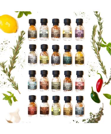 Artisan Flare Pitmaster Signature Herbs & Spices Grilling Gift Set - 20 Culinary Blends from Around the World - BBQ Grilling Gifts for Men & Women - Unique Gift for Dad - Buy Online on GoSupps.com