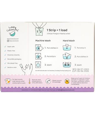 Eco-Friendly Plant Powered Laundry Detergent Strips - 100 Loads Fragrance-Free Ultra Concentrated Plastic-Free | Ideal for Home Travel & Camping - Buy Online on GoSupps.com
