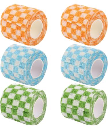 EXCEART 6 Rolls Non-Woven Athletic Wrap Tape - Self Adherent Knee & Ankle Strap for Sports - Stretchable Gauze Fabric International Shipping Available - Buy Online on GoSupps.com