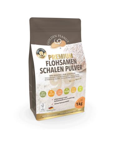 Golden Peanut psyllium peel powder 99% 1 kg - psyllium powder from India tested premium quality ground gluten -free baking funeral