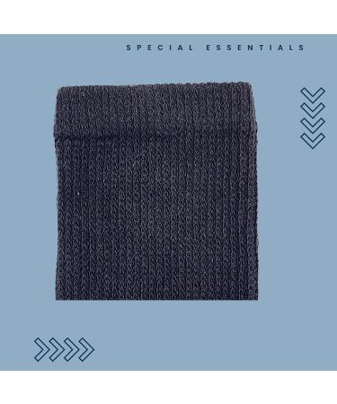 6 Pairs Cotton Diabetic Ankle Socks - Extra Wide Top, Non-Binding Design - Men & Women X-Large Black - Buy Online on GoSupps.com