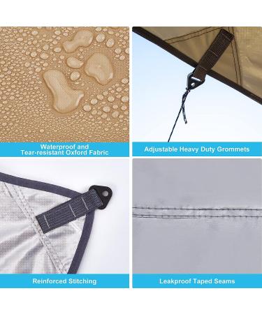 Hammock Rain Fly 12x10FT Camping Tarp with Poles | Waterproof, Ultralight Survival Tent for Outdoors, Camping, Hiking | Picnic Backpacking Essential - Buy Online on GoSupps.com