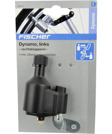 Fischer Unisex Overvoltage Security Left 6V 3W Dynamo - Black | International Shipping Available - Buy Online on GoSupps.com