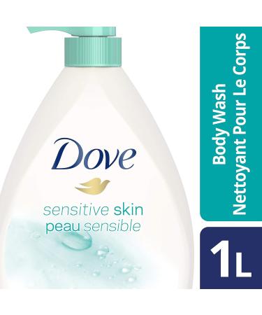 Dove Body Wash with Pump for Sensitive Skin - Nourishing & Fragrance-Free 1L - Soft Skin Care - Buy Online on GoSupps.com