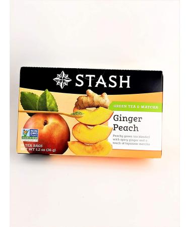Stash Tea Green Ginger Peach Matcha - Pack of 2 | Premium Blend - Buy Online on GoSupps.com