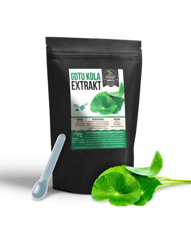 Gotu Kola extract |10% Asiaticoside |100g powder |High -dose plant extract |without additives |Vegan bottled in Germany (powder 100g)