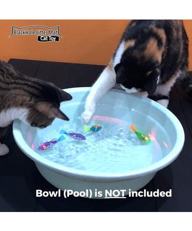 Interactive Swimming Robot Fish Toy for Cat with LED Light (4 pcs) BlackHole Litter Mat Cat & Dog Toy to Stimulate Your Cat's Hunter Instincts - Buy Online on GoSupps.com
