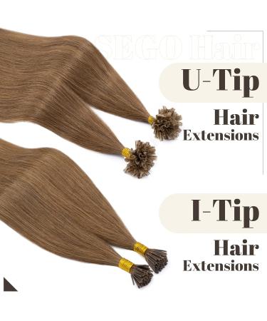 Buy SEGO SONNGING 100% Human Hair Extensions - 0.5g U-Tip Keratin Light Brown #6-1 45 cm (50g) - International Shipping - Buy Online on GoSupps.com