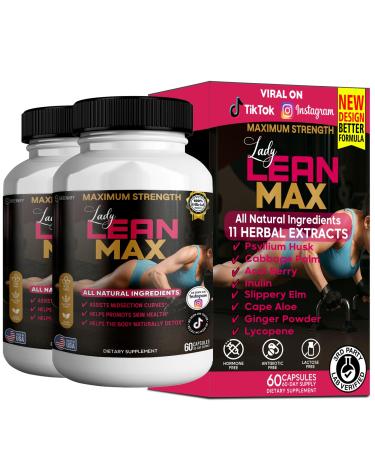 GREENVIFY Lady Lean Max Dietary Supplement 60 Capsules 30-Day Supply All Natural Ingredients (2)