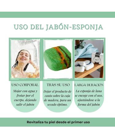 Alba Natura - Virgin Wool Sponge with Softening Soap - Soap Based on Aloe Vera Bergamot and Donkey Milk - Especially for Oily or Damaged Skin - 150g Aloe Vera and Bergamot - Buy Online on GoSupps.com