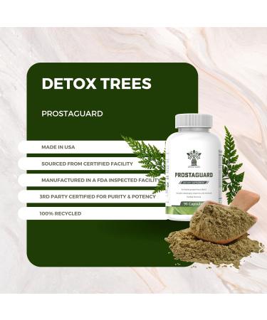 Detox Trees ProstaGuard Prostate Supplement - Prostate Supplements for Men with Saw Palmetto Extract Pygeum Africanum Beta Sitosterol and Zinc for Prostate Health & Urinary Tract Health - Buy Online on GoSupps.com