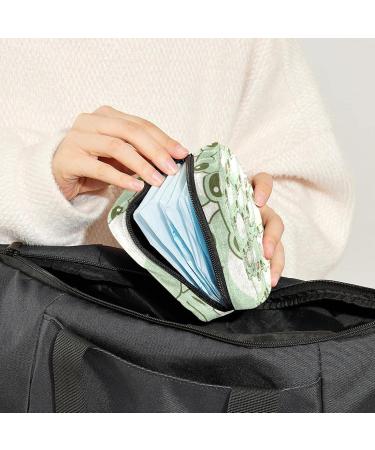Frog Pattern Napkin Storage Bag | Cute Portable Period Bag for Women & Teens | Menstrual Cups & Breastfeeding Pillow Holder - Buy Online on GoSupps.com