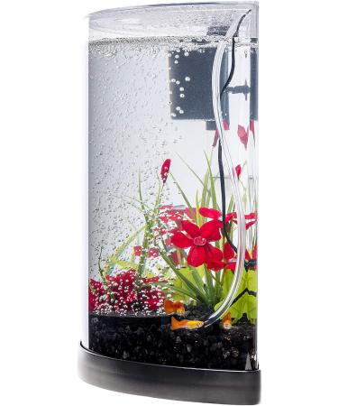 Tetra ColorFusion 3 Gallon Half-Moon Aquarium Kit with Bubbler & Color-Changing Light - Buy Online on GoSupps.com