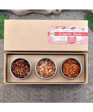 Buy Direct & Friendly Sharp Dreier Bio Gift Set for Men Extra Sharp Chilli Chilli Salt & Spice Mix - Buy Online on GoSupps.com