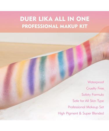 Ultimate Makeup Kit Gift Set for Adults & Girls | Full Beginner Makeup Essentials - Eye Shadow Blush Lip Gloss & More (Houndstooth - Buy Online on GoSupps.com