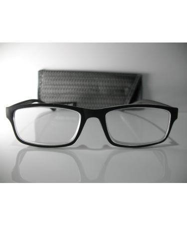 Foster Grant Tyler Black & Gray Rubber Reading Glasses +1.75 with Hard Case & Microfiber Cloth - Unisex Eyewear - Buy Online on GoSupps.com