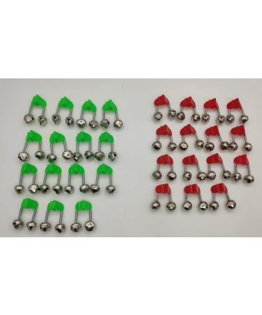Brateuanoii 30-Piece Fishing Bells Set - Dual Color Bite Indicators for Outdoor Fishing - Essential Fishing Accessories - Buy Online on GoSupps.com
