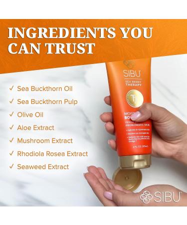 Buy Sibu Moisturizing Body Cream - Premium Himalayan Sea Buckthorn Lotion (6oz) | Lightweight Hydrating Skin Repair - Buy Online on GoSupps.com