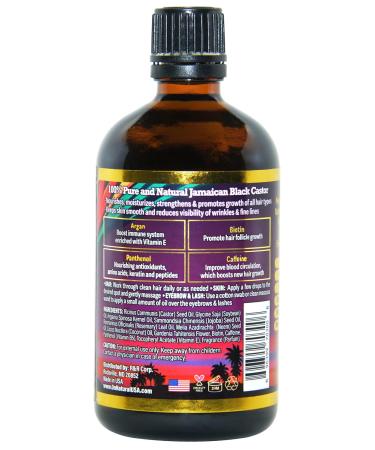 Premium Jamaican Black Castor Oil with Argan - 4 oz | Natural Hair & Skin Care | International Shipping - Buy Online on GoSupps.com