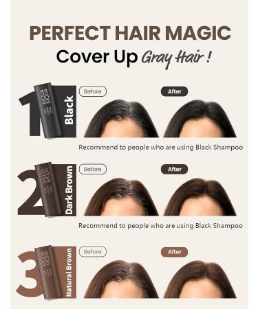 Pro-change Semi Permanent Hair Color Stick - Dark Brown #2 | Organic Root Touch Up & Easy Hair Coloring | 0.12 Oz - Buy Now - Buy Online on GoSupps.com