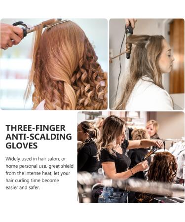 Healifty 2Pcs Curling Iron Gloves Professional Curling Hair Protectant Gloves Blocking Flat Iron Curling Wand Mittens for Home Barber Store - Buy Online on GoSupps.com