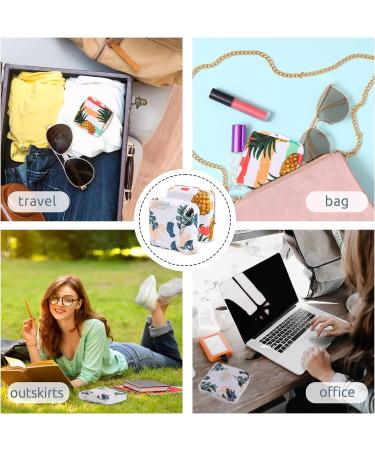 2pcs Period & Menstrual Cup Storage Bags with Zipper- Portable & Feminine Sanitary Napkin Pouch for Teen Girls & Women - Buy Online on GoSupps.com