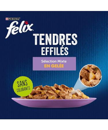  Felix Tender Shredded Candies in Jelly - Mixed Selection - 24x85g - Buy Online on GoSupps.com