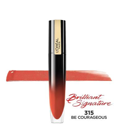L'Or al Paris Cosmetics Brilliant Signature BE COURAGEOUS Lip Gloss 0.21 Fl Oz - Pack of 1 - Buy Online on GoSupps.com