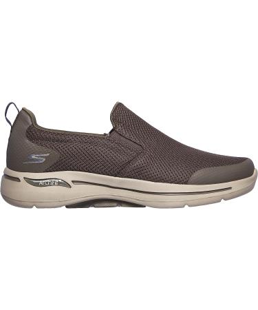 Skechers Men's GoWalk Arch Fit X-Wide Casual Loafer Sneaker - Taupe | Size 10.5 - Buy Online on GoSupps.com