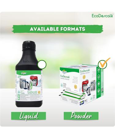 EcoDescalk Organic Descaler 10 Sachets 100% Natural Limescale Remover for Kettles Washing Machines and Dishwashers. Multipurpose Powder Limescale Cleaner for All Brands. - Buy Online on GoSupps.com