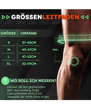 Nativodex Knee Compression Sleeve for Men & Women | Anti-Slip Sports Knee Cap for Meniscus Tear ACL Injury & Arthritis - Blue XL - Buy Online on GoSupps.com