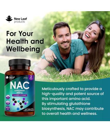 NAC 600mg - 120 Tablets | High Bioavailability N-Acetyl-Cysteine Supplement - Vegan Friendly | Made in UK - Buy Online on GoSupps.com