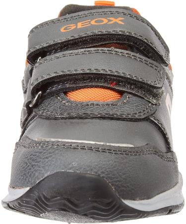 Geox Baby Boy's B Pavlis Sneakers - 4.5 UK Child - Dk Grey/Dk Orange - Buy Online on GoSupps.com