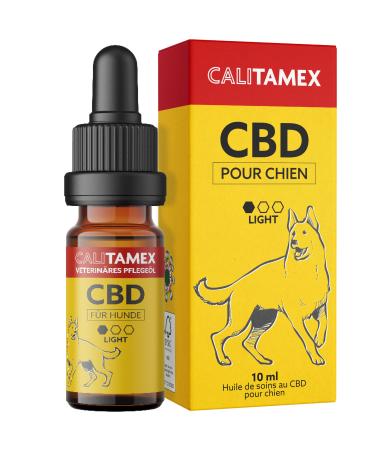 Calitamex | CBD Oil for Dogs Developed with Veterinarians | Certified THC Free | Organic Hemp | Contains 400MG of CBD Isolated in Algae and Coconut MCT Oil 10ml