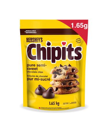 CHIPITS Chocolate Chips for Baking Baking Ingredients Holiday Baking Chocolate Pure Semi-Sweet Chocolate 1.65kg
