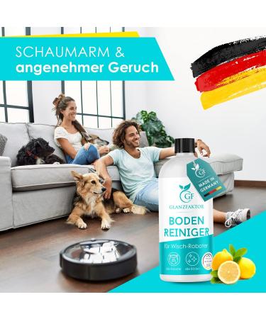 Gloss Factor Wiping Robot Cleaning Agent - 500ml Concentrate | Strong Floor Cleaner for Moped Robots - Streak-Free for All Surfaces - Buy Online on GoSupps.com