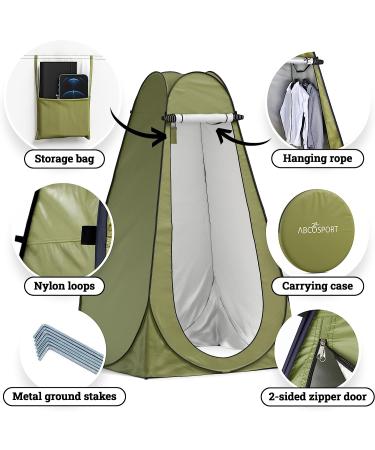 Portable Pop-Up Privacy Tent for Camping and Beach - Shower, Toilet, Changing Room, Rain Shelter - Easy Set Up, Lightweight & Sturdy - Buy Online on GoSupps.com