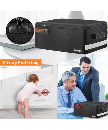 Fireproof Photo Storage Box with Lock - 16 Multi-Colored Cases - Collapsible Organizer for Pictures, Albums, Stickers, Stamps, Cards - 14 x 10.4 x 5.5 - Buy Online on GoSupps.com