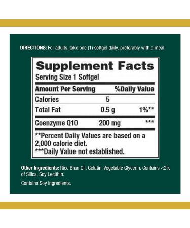 Nature's Bounty Co Q-10 200 mg | 80 Rapid Release Softgels - Heart Health & Energy - Buy Online on GoSupps.com