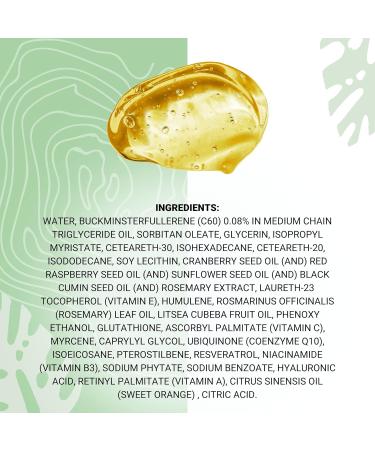 Repair & Protect C60 Serum - Prevent Breakouts & Tighten Pores | Coenzyme Q10 & Hyaluronic Acid | 1 fl oz (30 mL) - Shop Internationally - Buy Online on GoSupps.com