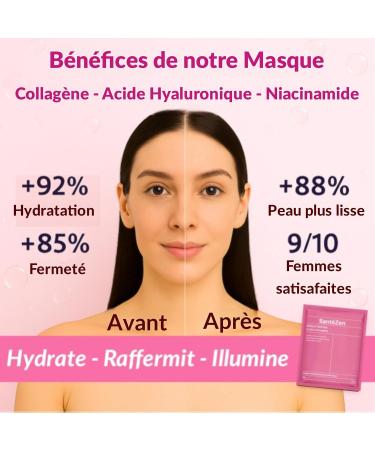 6 Masques Premium | Masque Collagene et Acide Hyaluronique | Masque collag ne Anti-Rides Anti Cernes | Masque visage Soins Hydratant Raffermissant Anti- ge | Peau Lisse et clatante - Buy Online on GoSupps.com