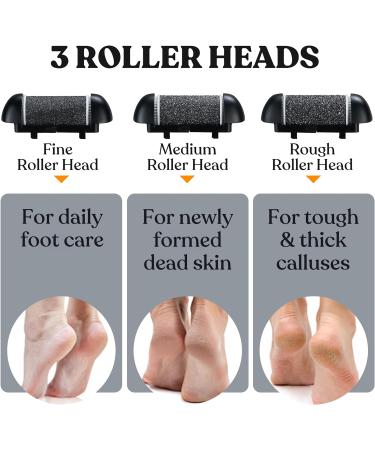 BarberBoss Electric Foot File Hard Skin Remover - Feet Hard Skin Remover Electric Foot Files for Hard Skin Premium Callus Remover for Feet Comprehensive Pedicure Set for Feet (Black) - Buy Online on GoSupps.com