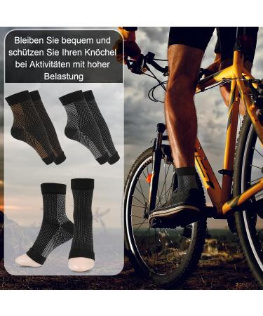 OpoPark Orthopedic Compression Socks for Men & Women - 4 Pairs L-XL Ankle Support for Arthritis & Plantar Fasciitis - Buy Online on GoSupps.com